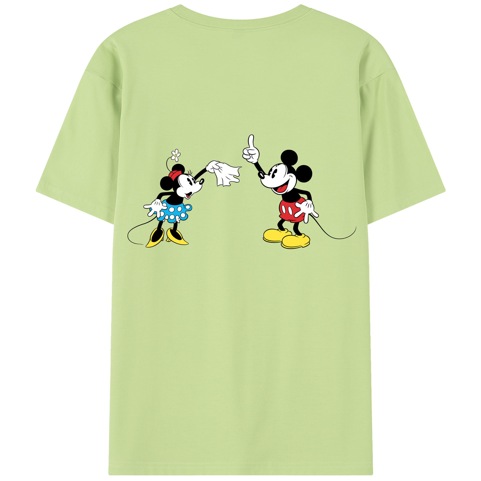 （画像用） ミッキーマウス Mickey Mouse 綿100％半袖Tシャツ（背面プリント）